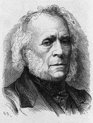 Ritratto di David Brewster (1781 - 1868) - in "Album della Scienza; illustri studiosi; Grandi scoperte" 1896