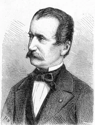 Ritratto di Engerth, ingegnere austriaco - in "Album della Scienza; illustri scienziati; Grandi scoperte" 1896