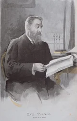 Ritratto di Eugene Poubelle (1831-1907), da La Revue Illustrée, 15 giugno 1893