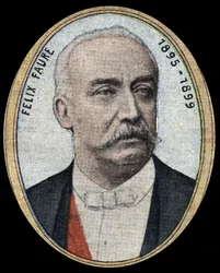 Ritratto di Félix Faure (1841-1899), industriale e politico, repubblicano moderato, divenne Presidente della Repubblica dal 1895 al 1899.