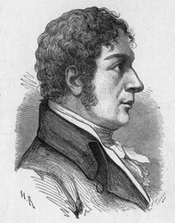 Ritratto di Francesco Zambeccari (1756-1812), aeronauta francese - in "Album della Scienza; illustri studiosi; Grandi scoperte" 1896.