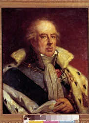 Ritratto di François-Alexandre-Frédéric, duca di La Rochefoucauld-Liancourt, economista (1747-1837) rappresentato in costume di Pari di Francia sotto la Restaurazione. Versailles, Museo del Castello