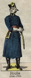 Ritratto del Generale Louis Lazare Hoche (1768-1797). Immagine di Epinal della fine del XIX secolo