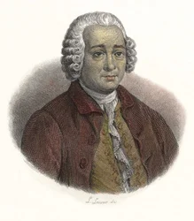 Ritratto di Guillaume Chretien (Guillaume-Chrétien) di Lamoignon de Malesherbes (1721-1794), magistrato francese. in "Portraits des Hommes Utiles"
