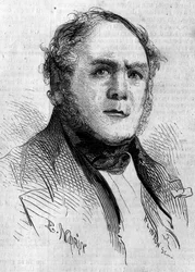 Ritratto di Henri Boulay de la Meurthe (1797-1858), senatore francese. Incisione di Morin in “Le Monde Illustré” n°85 del 4 dicembre 1858.