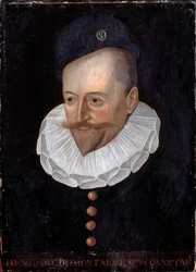 Ritratto di Enrico I Duca di Montmorency, Connestabile di Francia (1534-1614) Scuola francese del XVI secolo. Versailles, Castelli di Versailles e Trianon