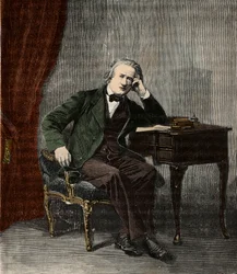 Ritratto di Henri Victor Regnault (1810-1878) - Ritratto di Henri Victor Regnault, fisico e chimico francese (1810-78) - Incisione in "Sciences made available to all - physics and chemistry populaires" di Alexis Clerc - Fine XIX secolo - Collezione privata