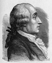 Ritratto di Jacques Alexandre César Charles (1746 - 1823), fisico francese - in "Album della Scienza; illustri scienziati; Grandi scoperte" 1896.