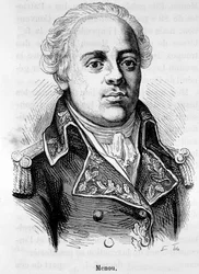 Ritratto di Jacques François Menou, Barone di Boussay, generale francese (1750-1810) - in "L