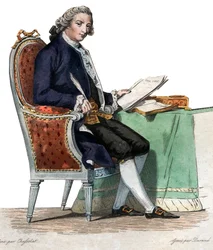 Ritratto di Jean-Baptiste-Louis Gresset (1709-1777), poeta e drammaturgo francese