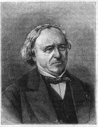Ritratto di Jean Baptiste (Jean-Baptiste) Dumas (1800-1884) chimico francese, fondatore della Scuola Centrale delle Arti e delle Manifatture nel 1832.