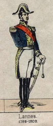 Ritratto di Jean Lannes, duca di Montebello, maresciallo di Francia (1769-1809). Immagine di Epinal della fine del XIX secolo