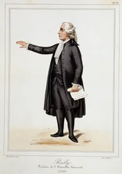 Ritratto di Jean Sylvain Bailly (1736 - 1793) - in "Collection de costumes, armes et meubles pour la histoire de la revolution francaise et de l