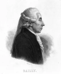 Ritratto di Jean Sylvain Bailly (1736 - 1793) - in "Rivoluzione francese" di Thiers. XIX secolo