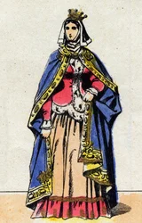 Ritratto di Jeanne de Boulogne, moglie di Filippo V il Lungo (1294 - 1322)