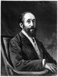 Ritratto di Jules Claretie (1840-1913), romanziere francese e membro dell