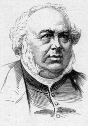 Ritratto di Jules Janin (1804-1874), romanziere, critico e accademico francese. Incisione in 