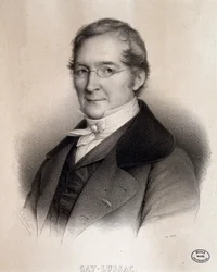 Ritratto di Louis-Joseph Gay-Lussac (1778-1850), chimico e fisico francese. Incisione del XIX secolo. Biblioteca della Ecole Polytechnique, Parigi