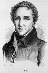 Ritratto di Louis-Mathieu Molé - Ritratto di Louis Mathieu, Conte di Molé (1781 - 1855), politico francese - in "L