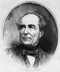 Ritratto di Louis Vitet (1802-1873), politico francese. Incisione in "Le Monde Illustré" n.844 del 13 giugno 1873