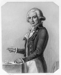 Ritratto di Marguerite Elie Guadet, politico francese. In "L