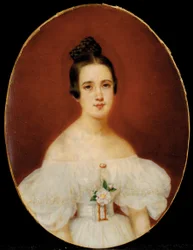 Ritratto di Marie-Célestine De Gas, madre di Edgar Degas, c.1832-34