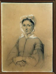 Ritratto di Marie Dumas, nata Marie Louise Elisabeth Labouret, madre di Alexandre Dumas padre. Disegno anonimo, 1841, Villers-Cotterêts. Museo Alexandre Dumas