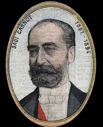 Ritratto di Marie Francois Sadi Carnot (1837-1894), presidente della Repubblica Francese