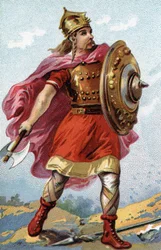 Ritratto di Meroveo, re dei Franchi Salii dal 448 al 456.