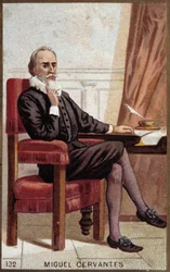 Ritratto di Miguel Cervantes (1547-1616), scrittore spagnolo