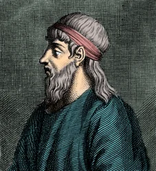 Ritratto di Parmenide di Elea (V secolo a.C.), filosofo greco