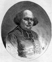 Ritratto di Patrice Cruice (1815-1866), vescovo di Marsiglia dal 1861 al 1865. Incisione in "Le Monde Illustré" n.232 del 21 settembre