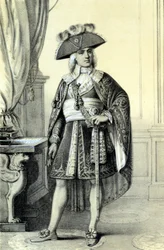 Ritratto di Paul de Barras (1755-1829), politico francese - in "Galerie historique de la Revolution francaise" di Albert Maurin
