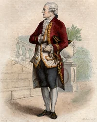 Ritratto di Pierre Augustin Caron de Beaumarchais (1732-1799), orologiaio, inventore, musicista, diplomatico e scrittore francese