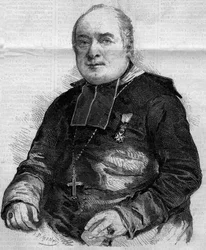 Ritratto di Pierre Louis Coeur, vescovo di Troyes. Incisione in 