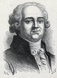 Ritratto di Pierre Louis Manuel, politico francese (1751-1793) deputato della Senna alla Convenzione Nazionale. Incisione del 1889. Collezione privata