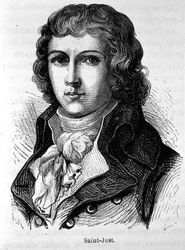 Ritratto di Saint-Just (1767 - 1794) - in "L