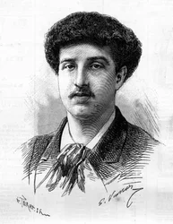 Ritratto del sergente Jules Bobillot (1860-1885), eroe coloniale della scuola della Terza Repubblica.