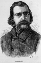 Ritratto di Victor Recital (1808 - 1893) filosofo ed economista francese - in "L