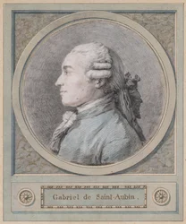 Ritratto di uomo, detto dello scultore Clodion (1738-1814), fine del XVIII secolo (gessi neri, rossi e blu)