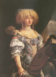 Ritratto di una donna con un paggio moresco