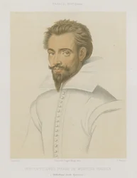 Ritratto di un uomo con la barba a punta