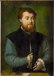 Ritratto di uomo con barba e berretto