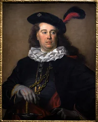 Ritratto di un attore o di un uomo in costume da maschera, 1785 ca.
