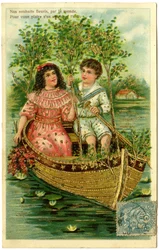 Cartolina, i nostri auguri fioriscono nel mondo, per favore vai sull