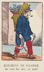 Mercante di pollame. Al resto delle oche, al resto!, intorno al 1819