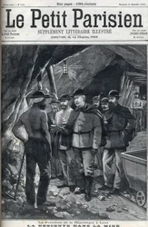 Il Presidente della Repubblica Francese Felix Faure visitò le miniere di Lens nel dicembre 1898. Copertina del giornale “Le petit Parisien”.