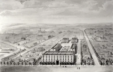 Progetto per lo sviluppo abitativo di Napoleone, 58 rue Rochechouart, Parigi, 1849