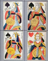 Regina di Picche e Regina di Cuori, carte da gioco, XVII - XVIII secolo