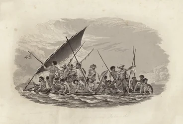 Zattera, Isole Gambier